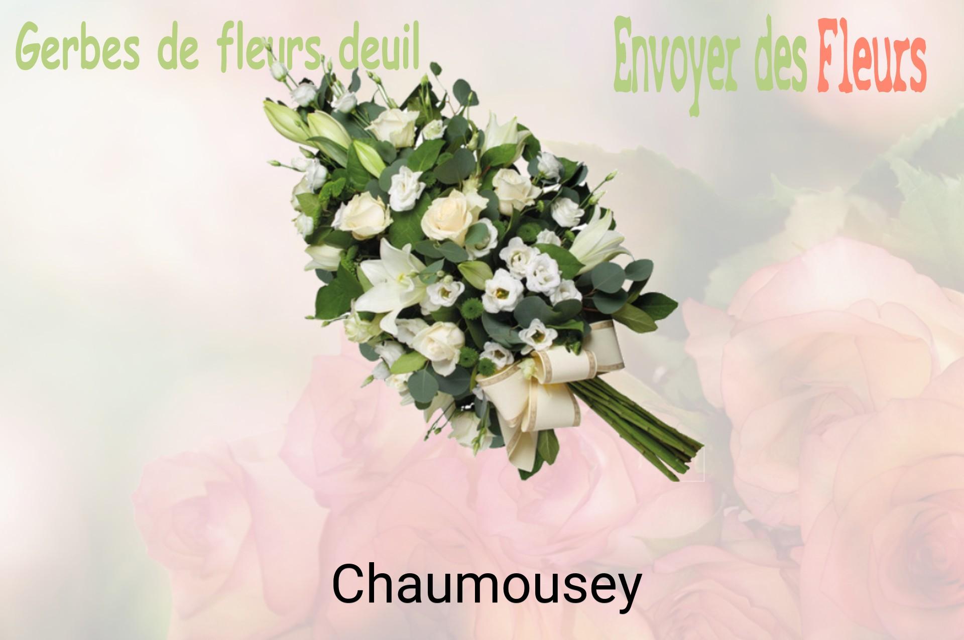 Gerbe de fleurs de deuil livrée à Chaumousey